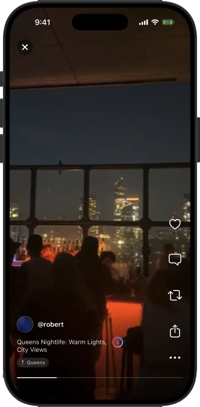 A Cohlta clip: Queens Nightlife, warm lights and city views